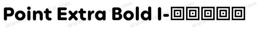 Point Extra Bold I字体转换